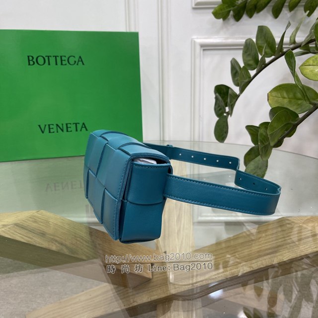 Bottega veneta高端女包 KF0015野鴨綠色 寶緹嘉CAEESTTE腰包 BV經典款手工編織手包腰包胸包斜挎包  gxz1213